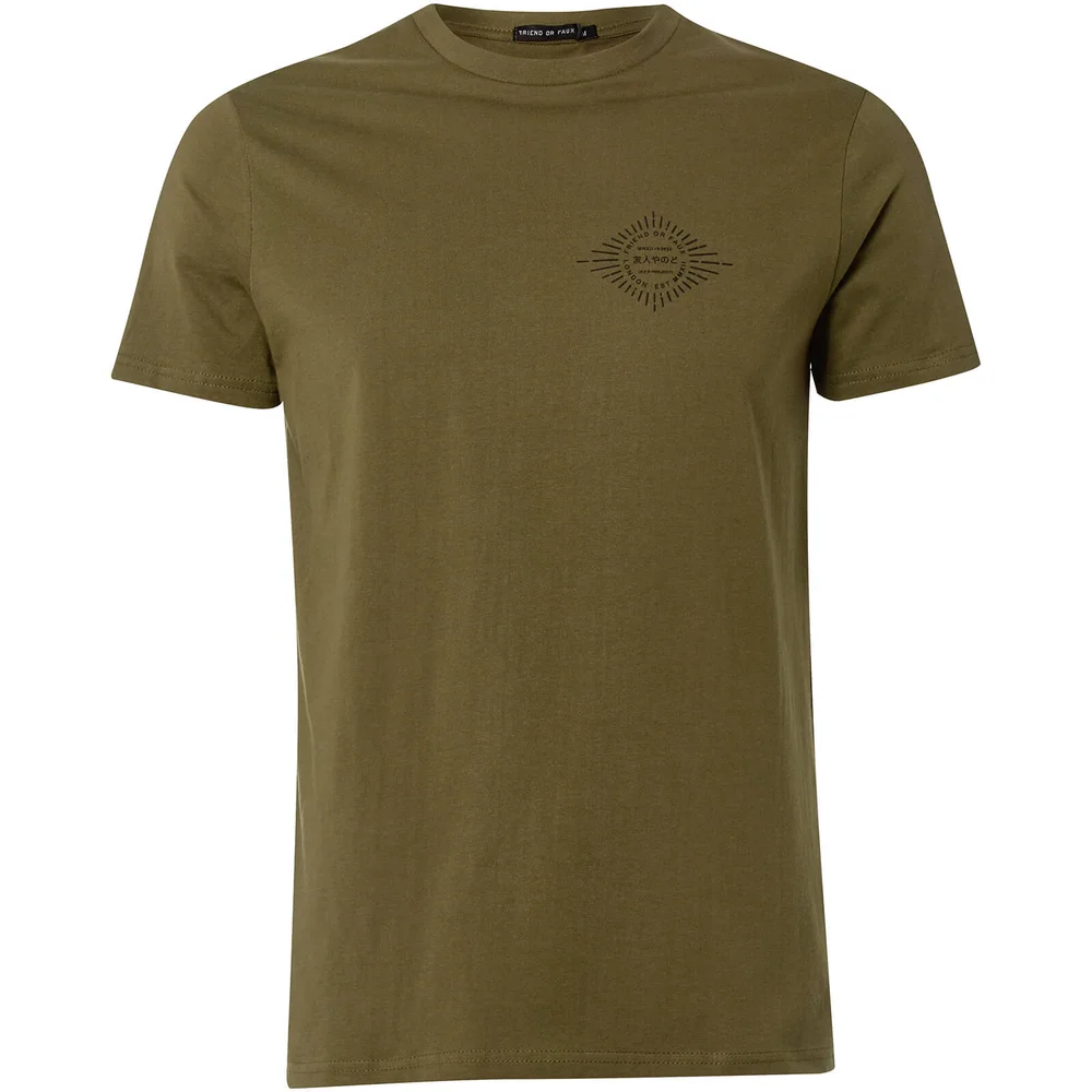 Friend or Faux Men's Ginko T-Shirt - Khaki - S - Green Image 1