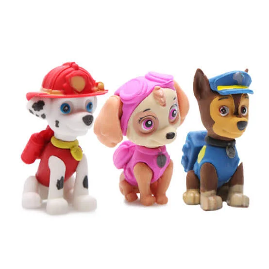 Paw Patrol 3 Pack Puzzle Eraser in Window Box Image 1