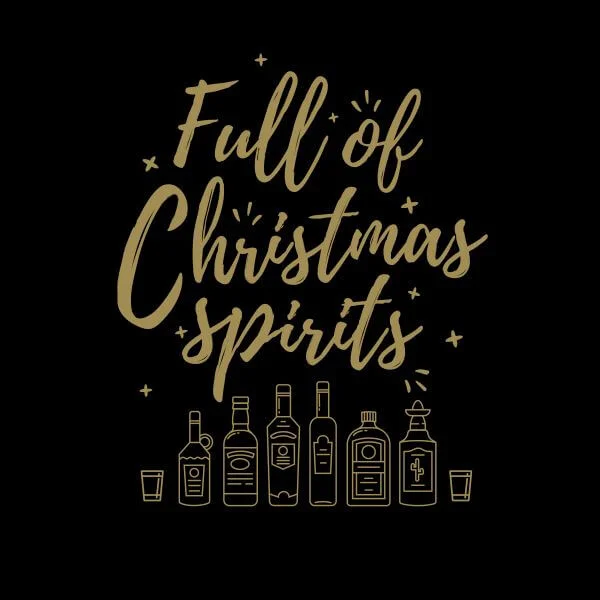 Full Of Christmas Spirits Women's T-Shirt - Black