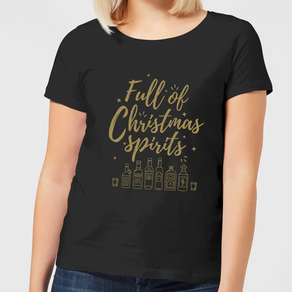 Full Of Christmas Spirits Women's T-Shirt - Black - 3XL Image 1