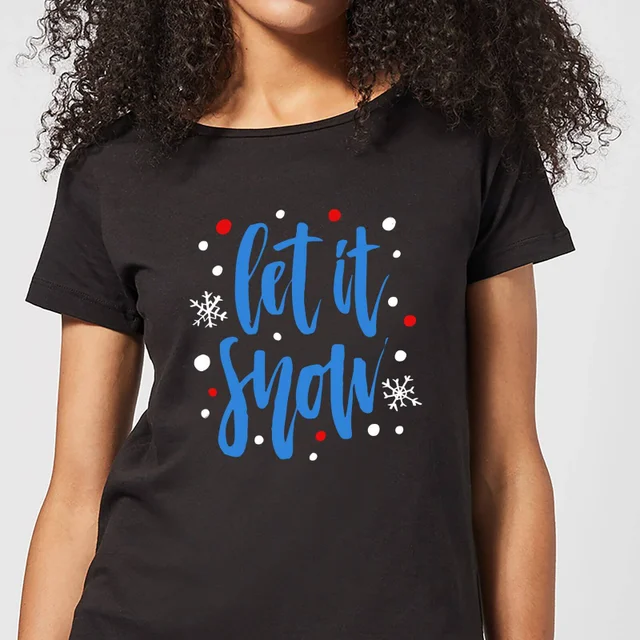 Let it Snow Women's T-Shirt - Black