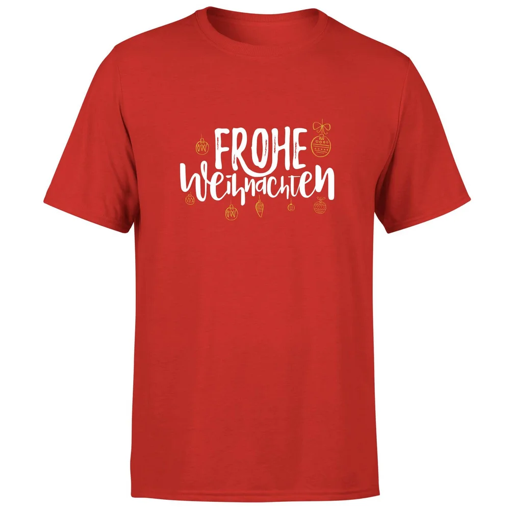 Frohe Weihnachten T-Shirt - Red - S - Red Image 1