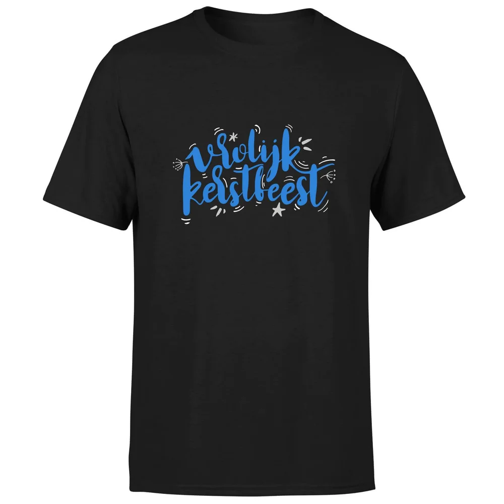 Kerstfeest T-Shirt - Black - S - Black Image 1