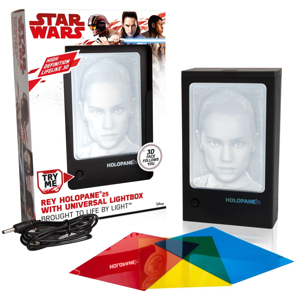 Star Wars Holopane Light Box - Rey Image 1