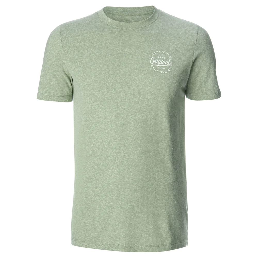 Jack & Jones Men's Originals Breezes Small Logo T-Shirt - Iceberg Green - S - Green Image 1