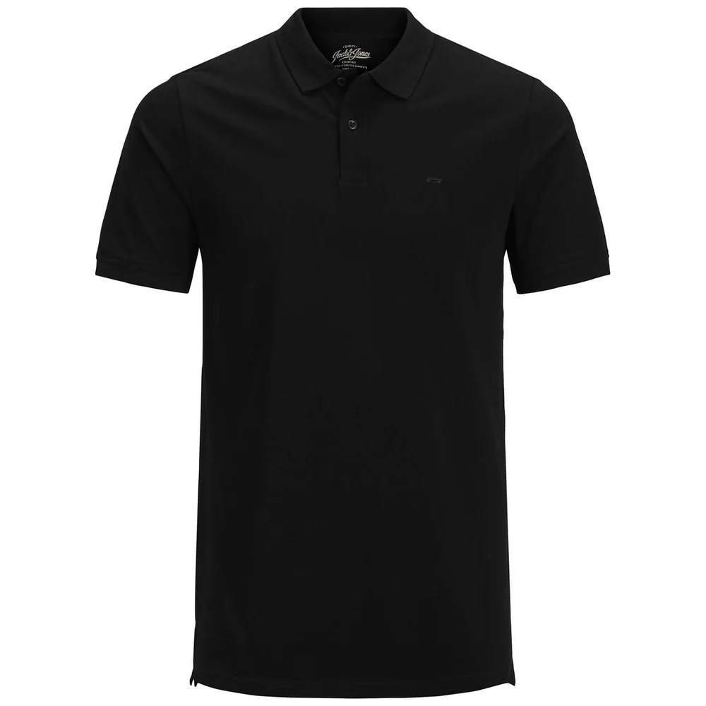 Jack & Jones Men's Originals Basic Polo Shirt - Black - S - Black Image 1