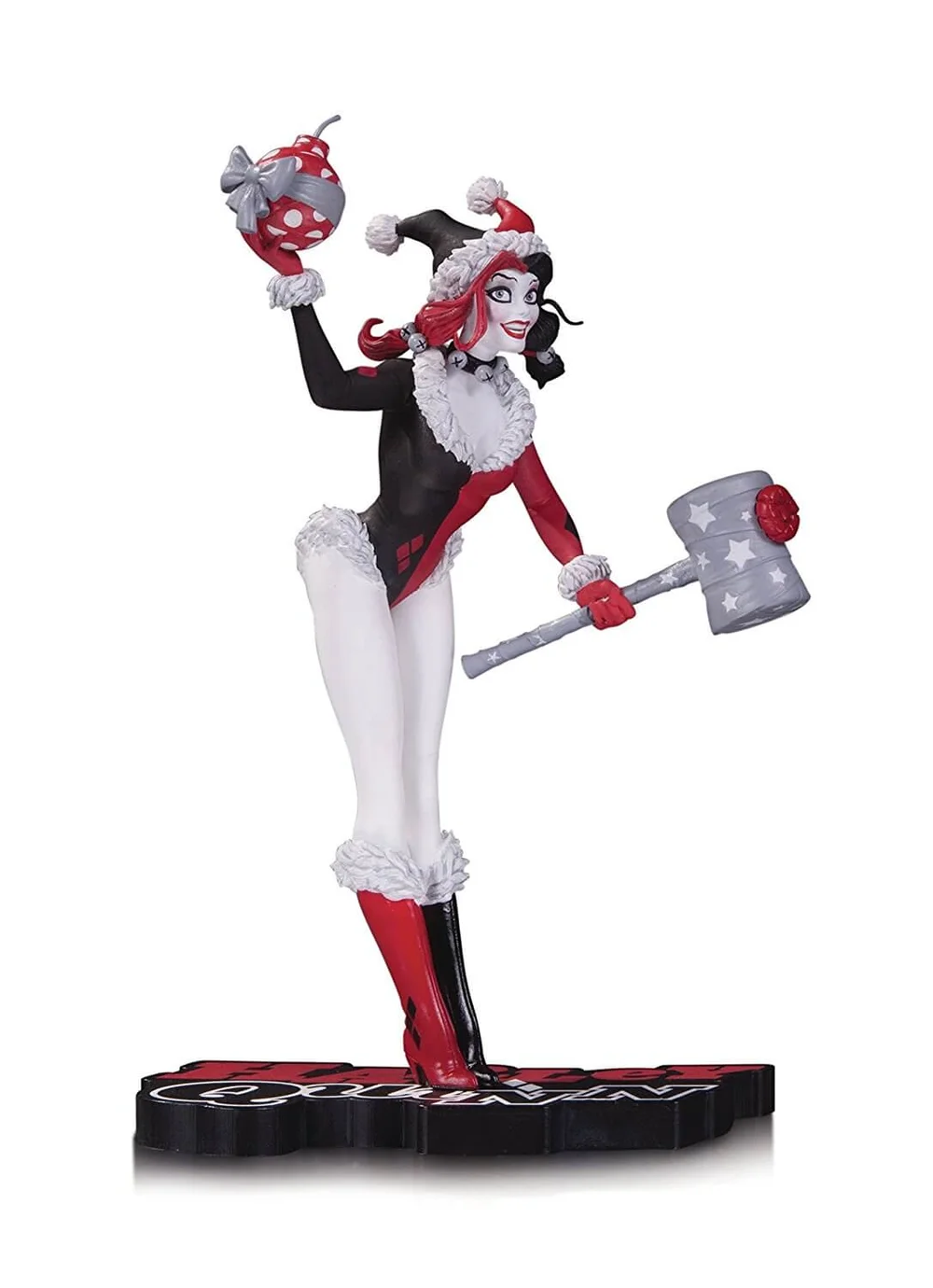 DC Statue Harley Quinn Red White & Black Holiday Image 1