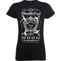 Harry Potter Honeydukes Mono Chocolate Frogs Women's Black T-Shirt - undefined undefined
