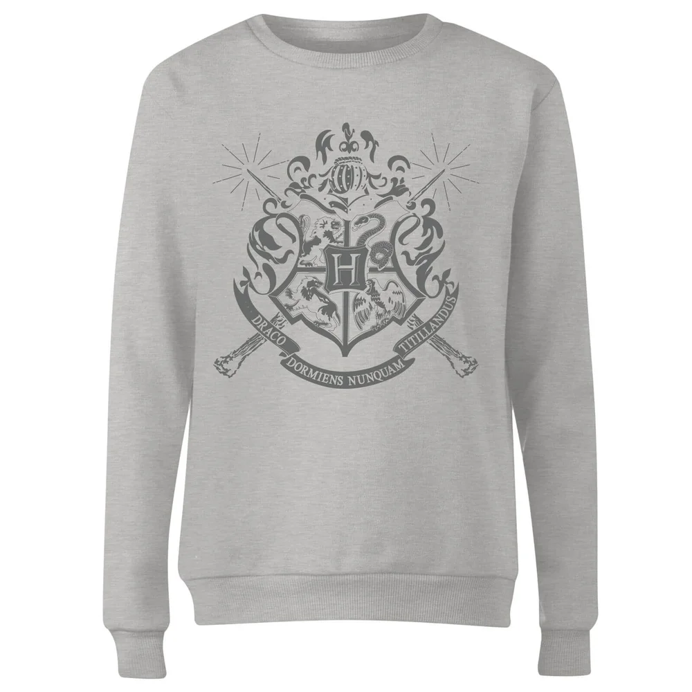Harry Potter Draco Dormiens Nunquam Titillandus Women's Grey Sweatshirt - S Image 1