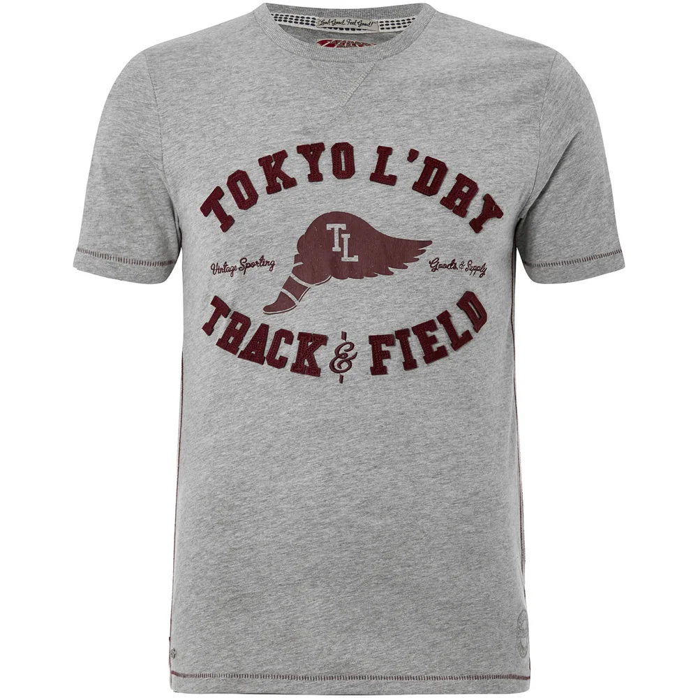 Tokyo Laundry Men's Springfield T-Shirt - Light Grey Marl - S Image 1