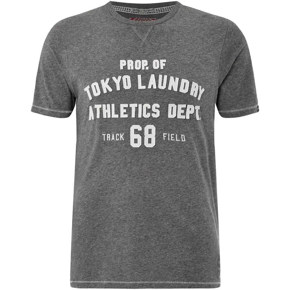 Tokyo Laundry Men's Henryville T-Shirt - Mid Grey Marl - S Image 1
