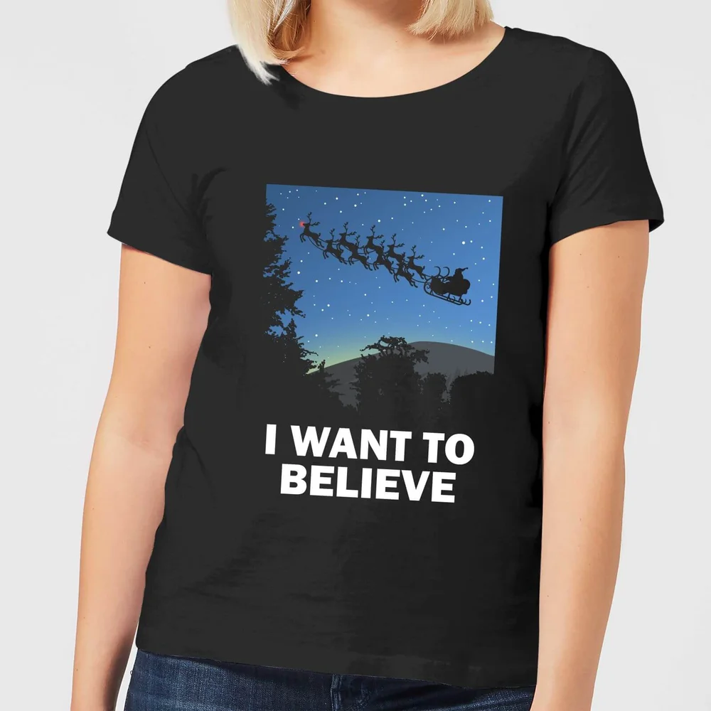I Want To Believe Women's T-Shirt - Black - 3XL Image 1