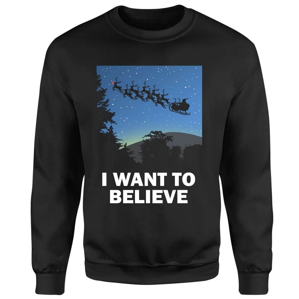 I Want To Believe Sweatshirt - Black - S Image 1