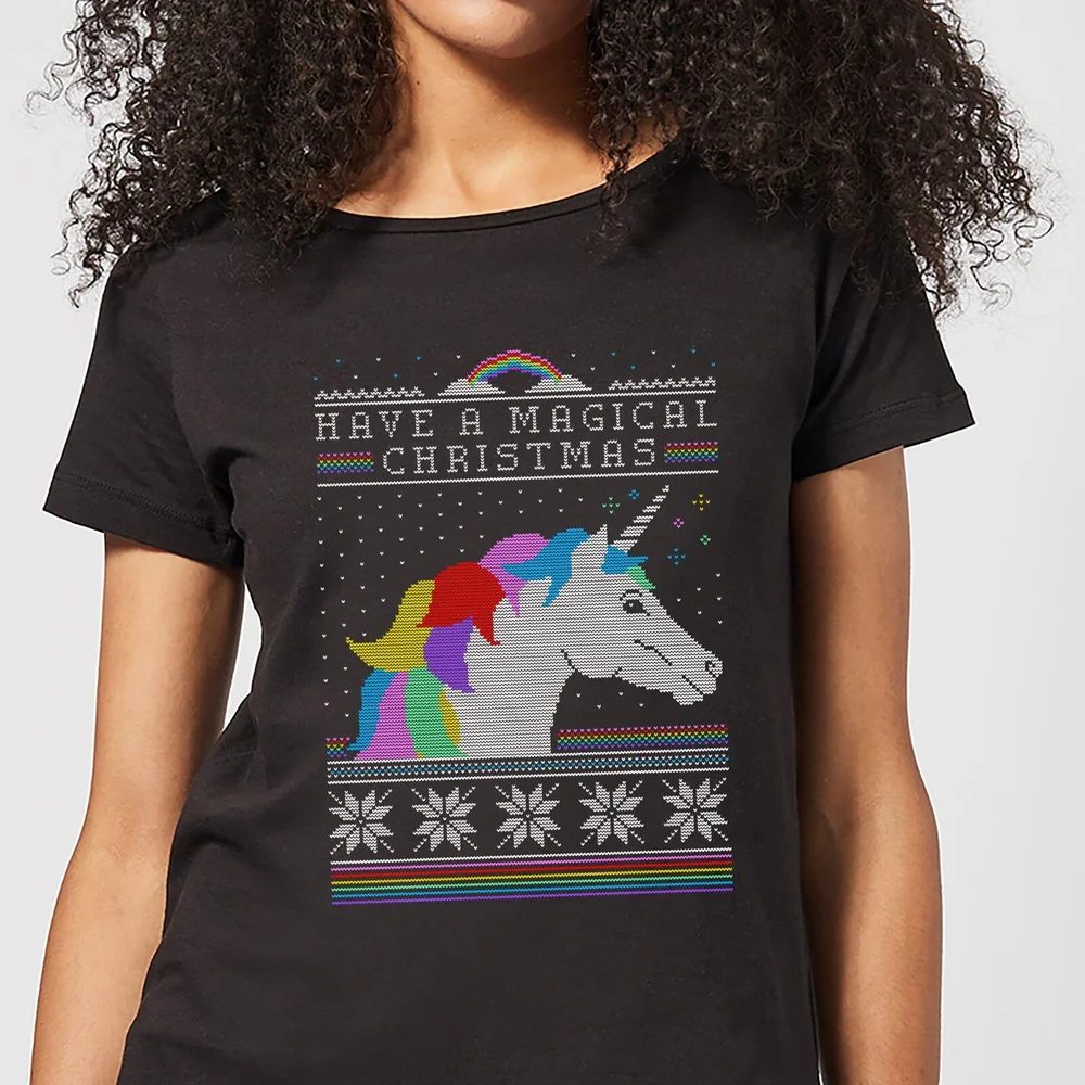 Have a magical Christmas Fair isle Women's T-Shirt - Black - 3XL Image 1