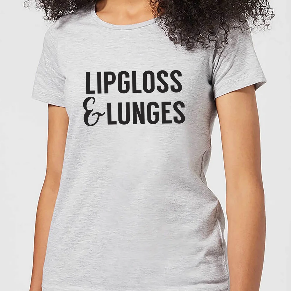 Lipgloss and Lunges Women's T-Shirt - Grey - S - Grey Image 1