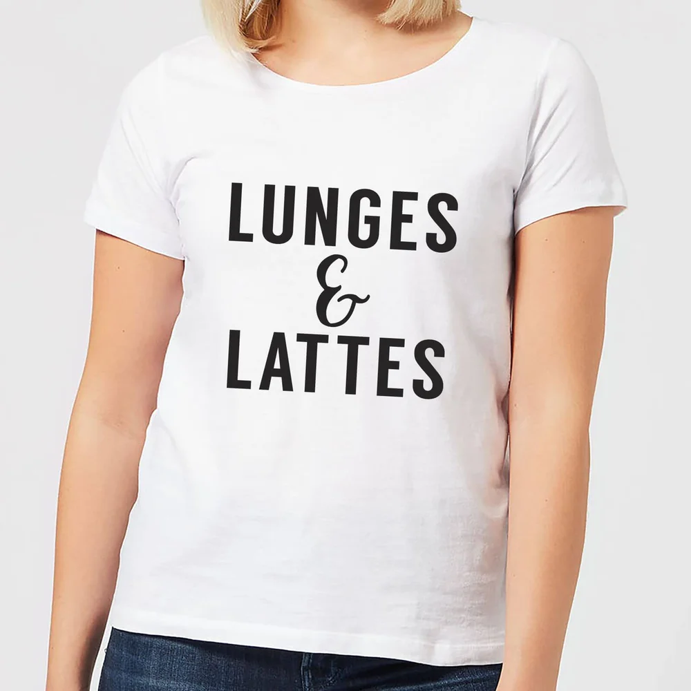 Lunges and Lattes Women's T-Shirt - White - S - White Image 1