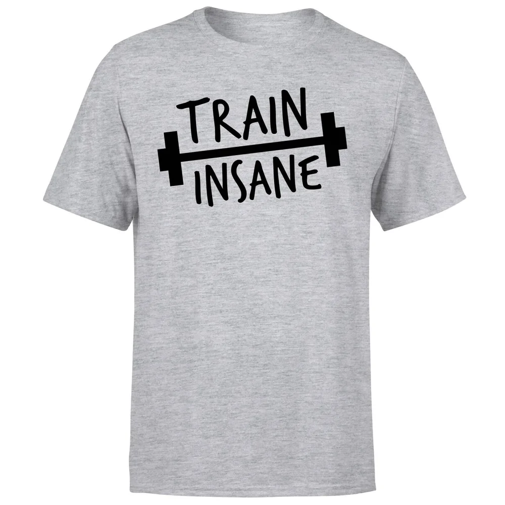Train Insane T-Shirt - Grey - S - Grey Image 1