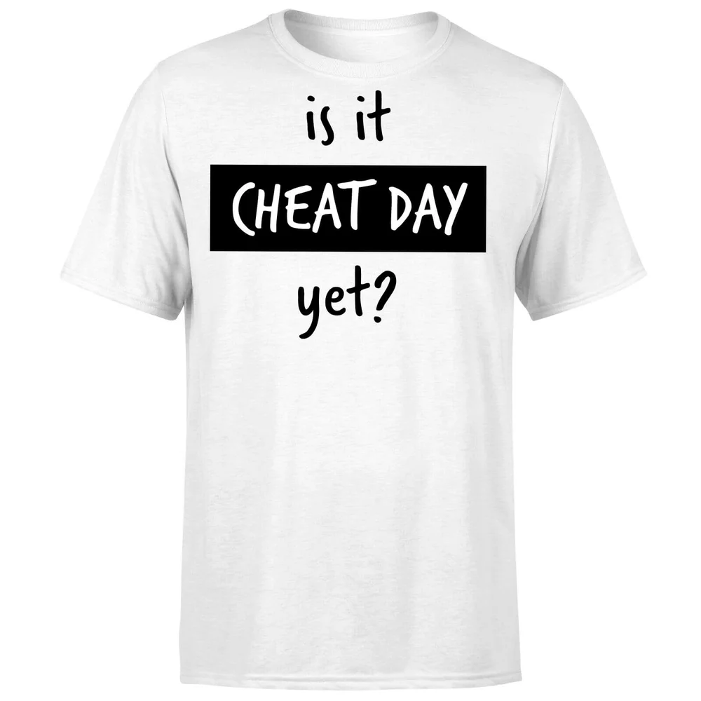 Is it Cheat Day T-Shirt - White - S - White Image 1