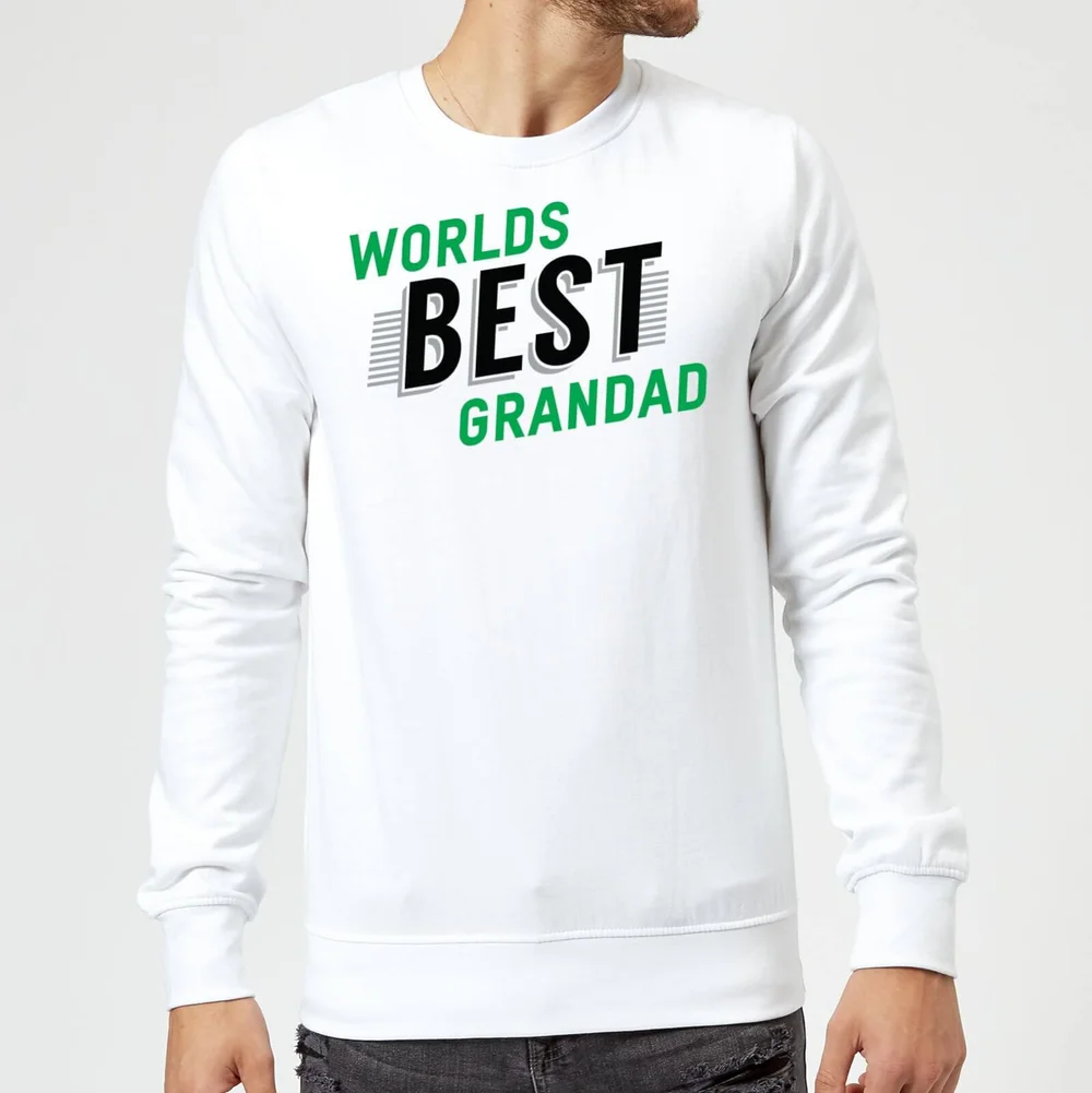 Worlds Best Grandad Sweatshirt - White - S - White Image 1
