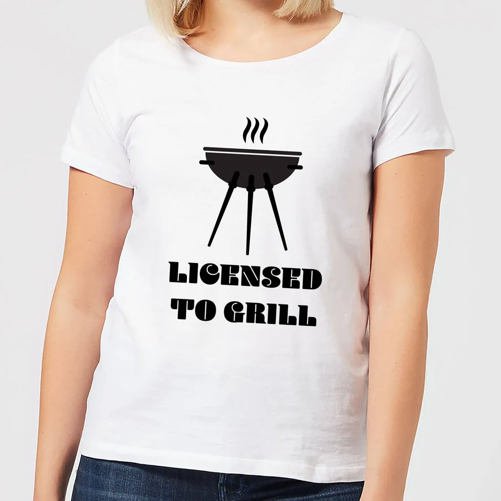 Licensed to Grill Women's T-Shirt - White - S - White Image 1