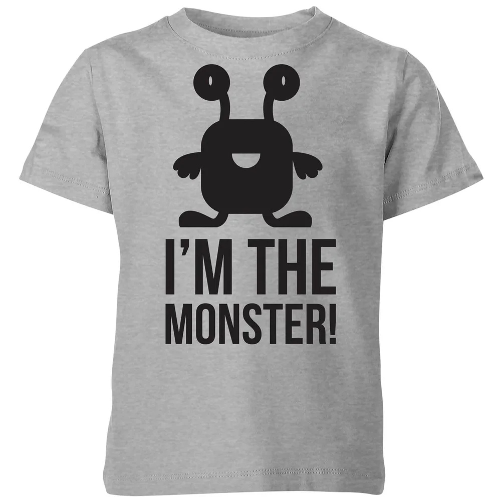 My Little Rascal I'm the Monster Kids' T-Shirt - Grey - 3-4 Years - Grey Image 1