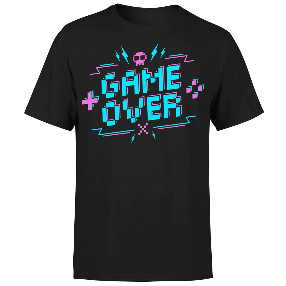 Game Over Gaming T-Shirt - Black - S - Black Image 1