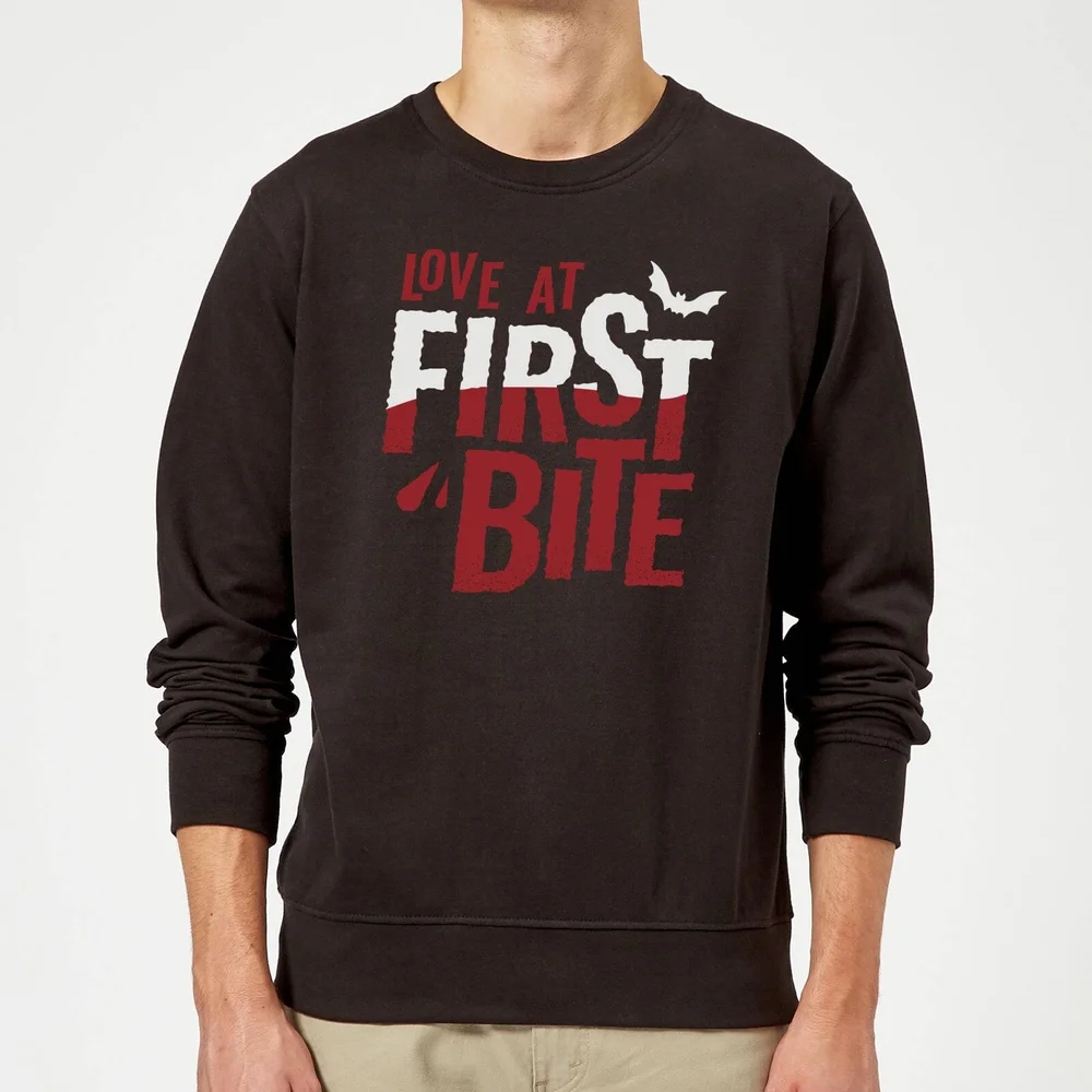 Love at First Bite Sweatshirt - Black - S - Black Image 1