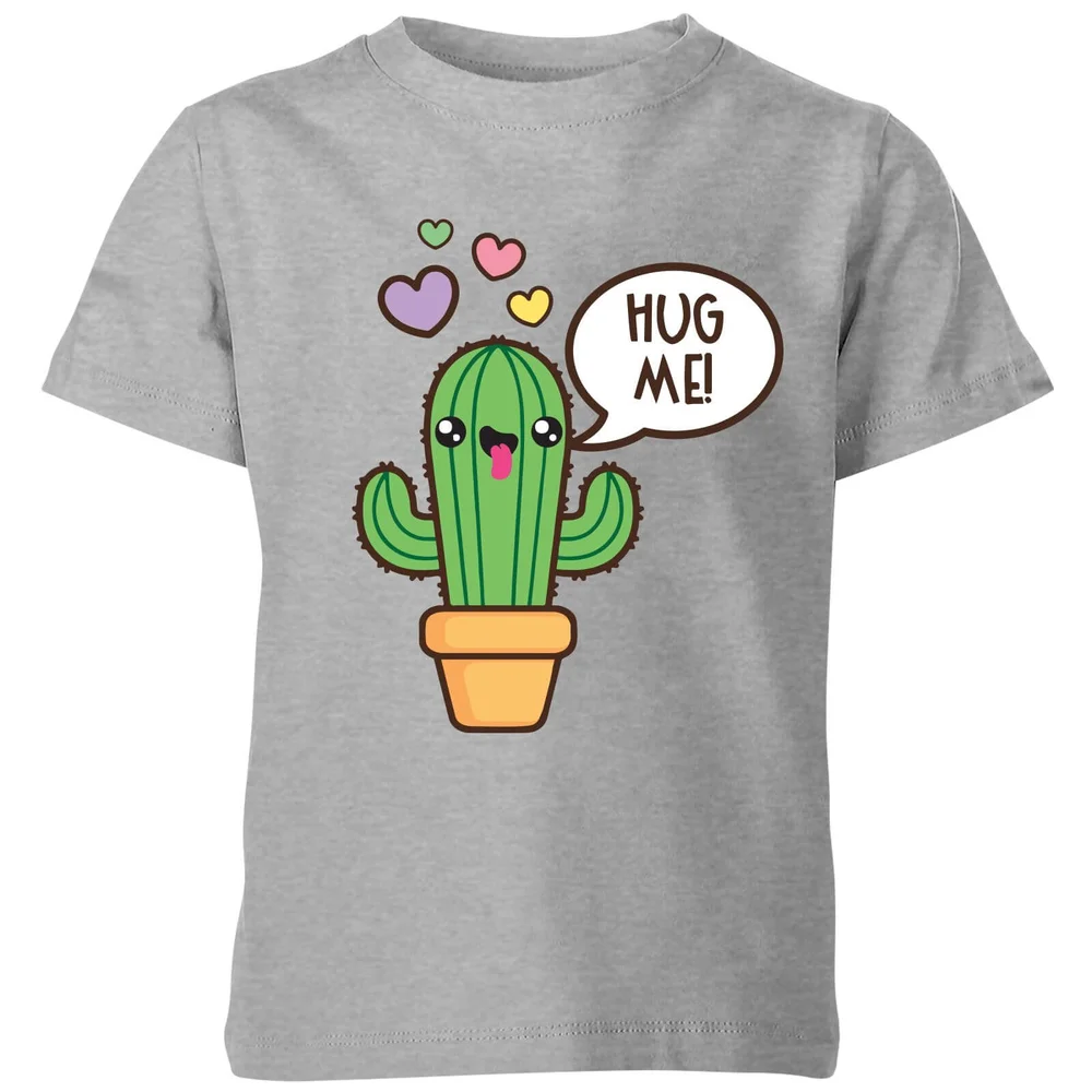 My Little Rascal Hug Me Cactus Kids' T-Shirt - Grey - 3-4 Years - Grey Image 1