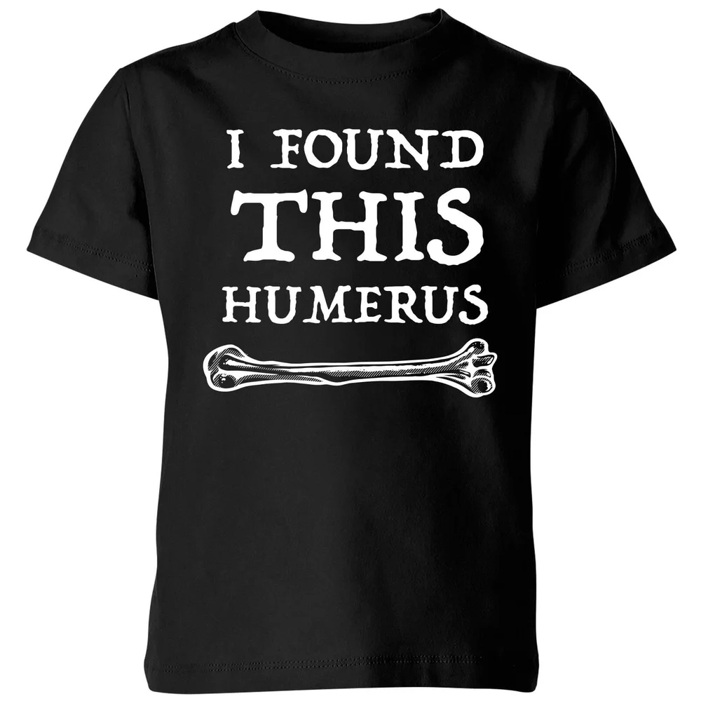 I Found this Humurus Kids T-Shirt - Black - 5-6 Years - Black Image 1