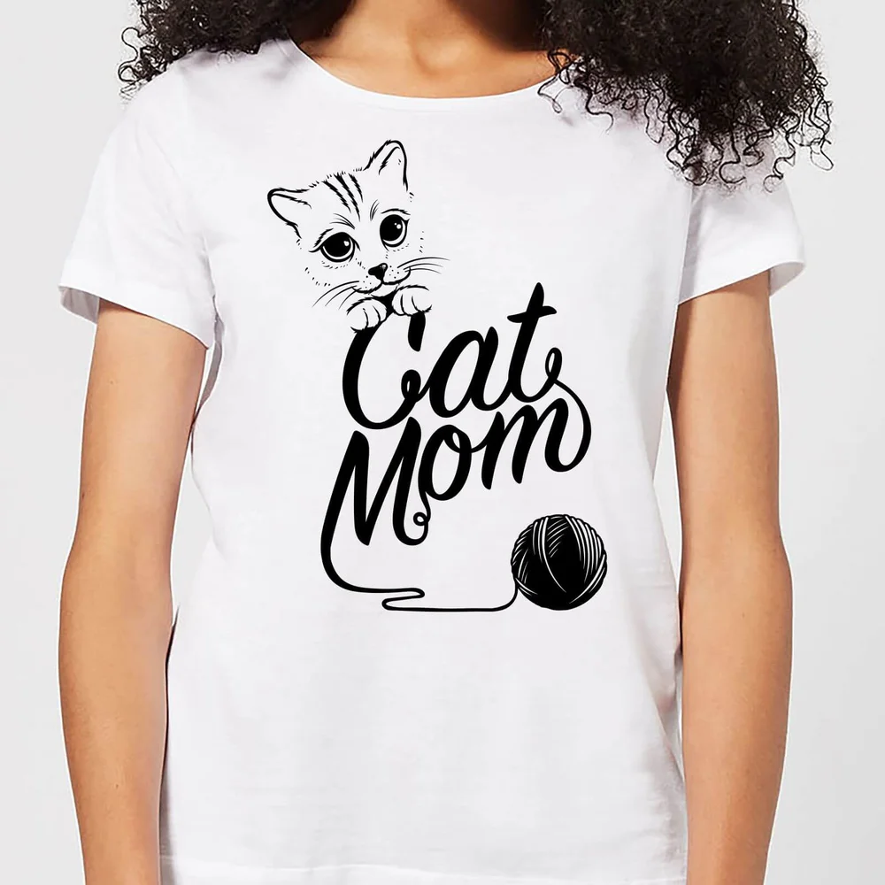 Cat Mom Women's T-Shirt - White - S - White Image 1