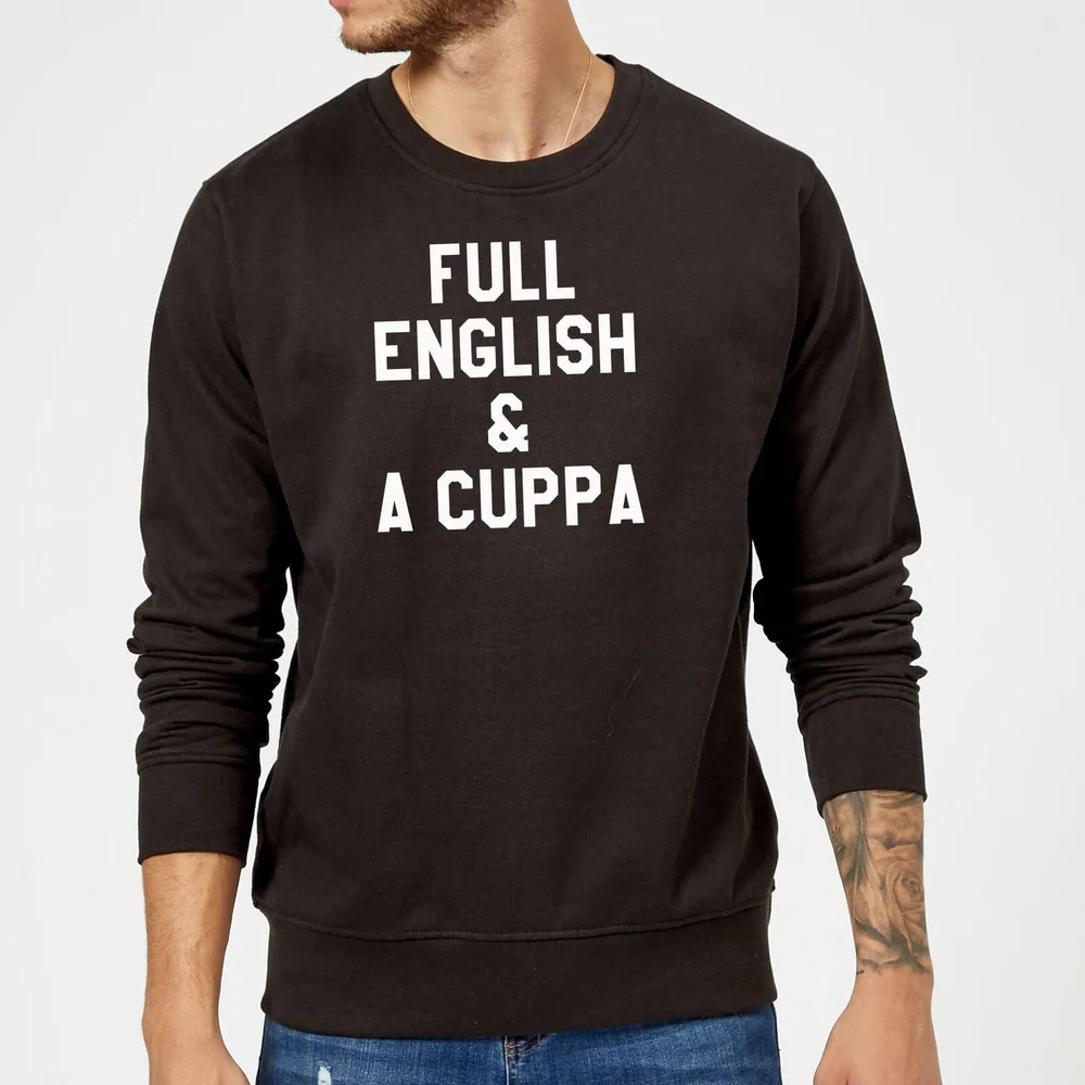 Full English and a Cuppa Sweatshirt - Black - S - Black Image 1