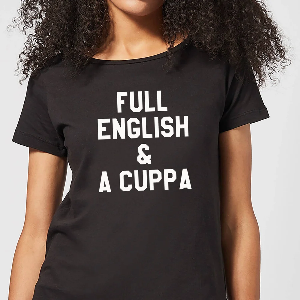 Full English and a Cuppa Women's T-Shirt - Black - 3XL Image 1