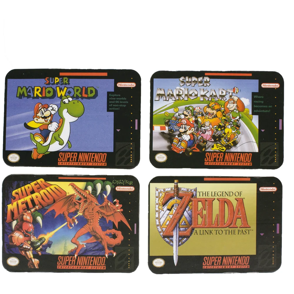 Super Nintendo Entertainment System Coasters (Set of 4) Image 1