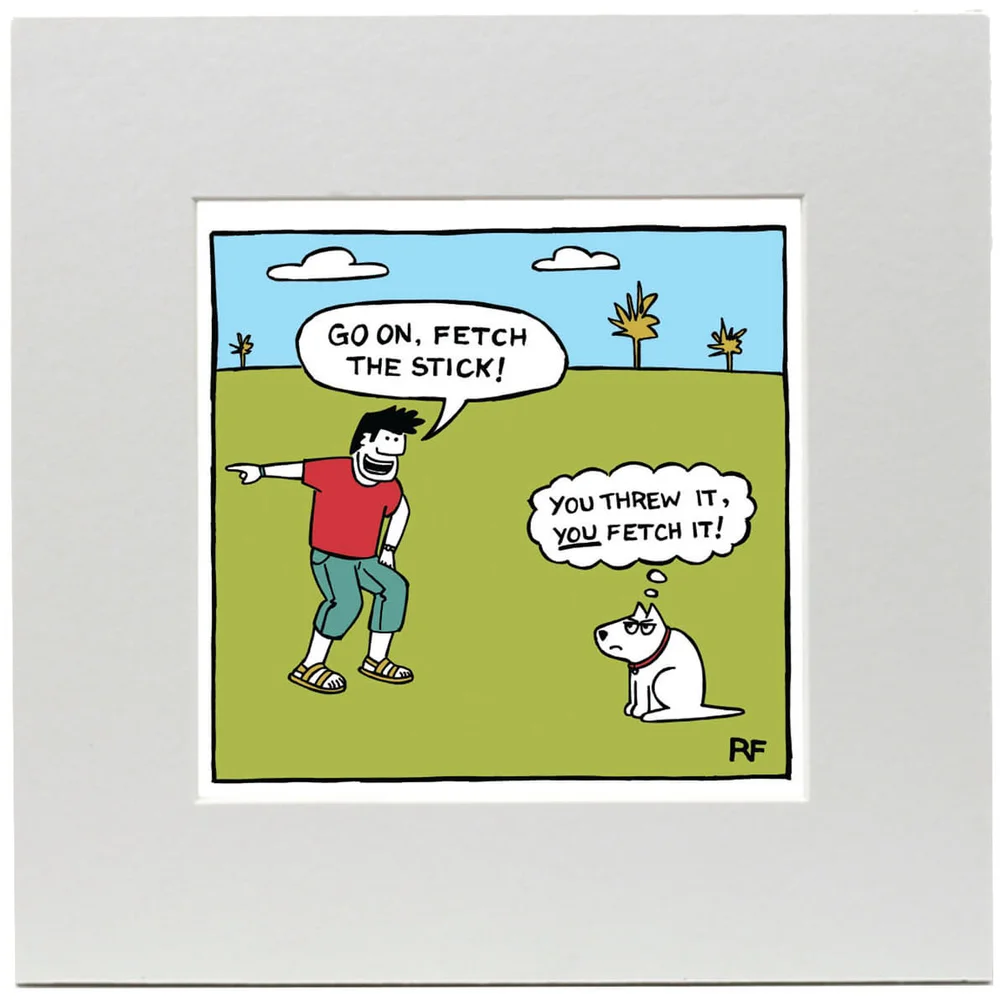 Off the Leash Fetch Art Print Image 1