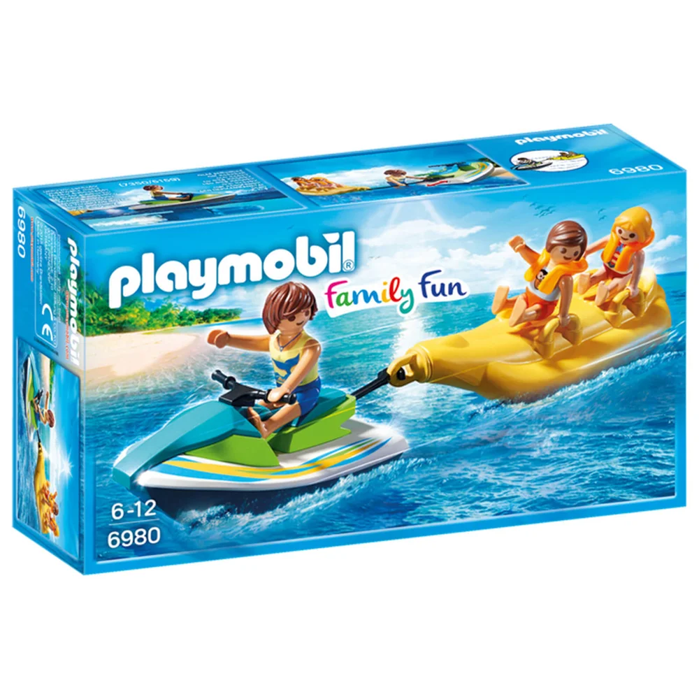 Playmobil Family Fun Floating Personal Watercraft with Banana Boat (6980) Image 1