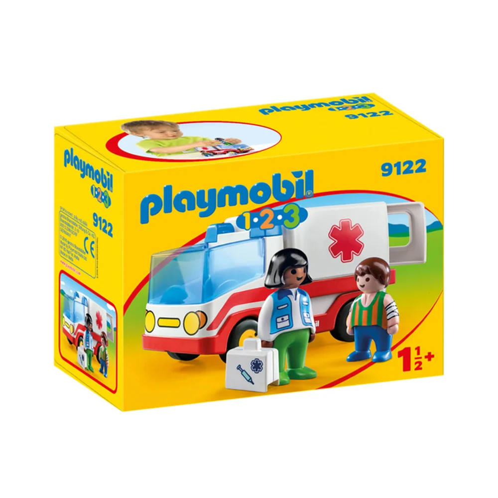 Playmobil 1.2.3 Rescue Ambulance (9122) Image 1