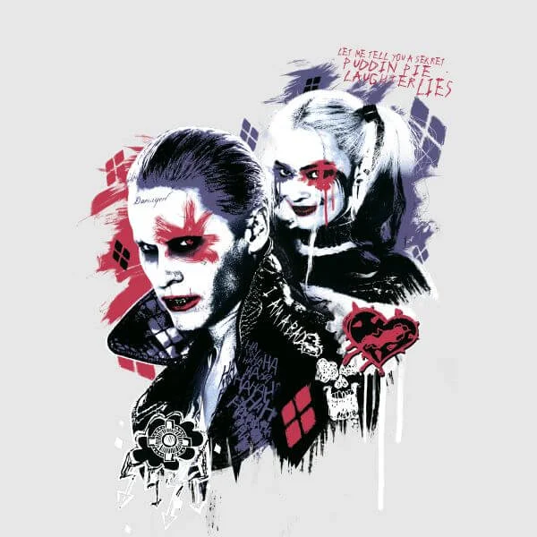 DC Comics Suicide Squad Harleys Puddin Women's T-Shirt - Grey