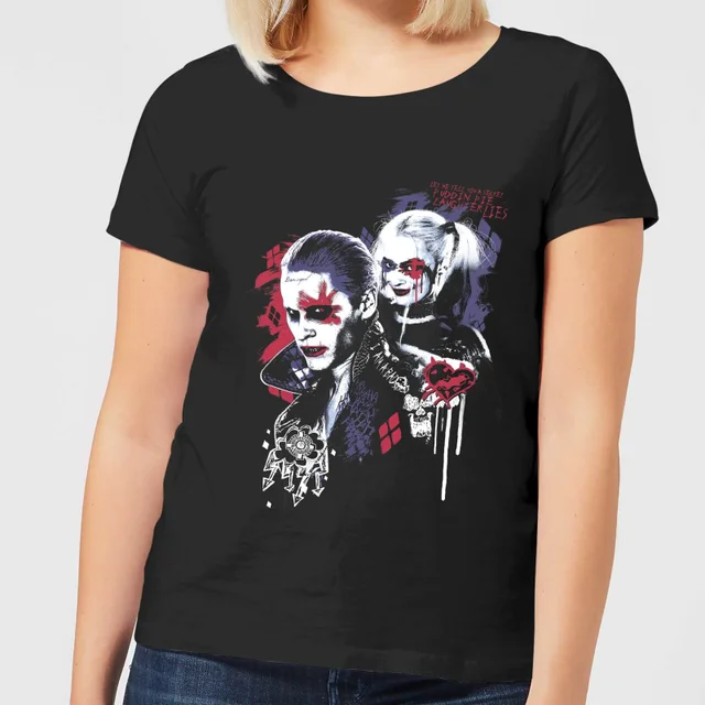 DC Comics Suicide Squad Harleys Puddin Women's T-Shirt - Black