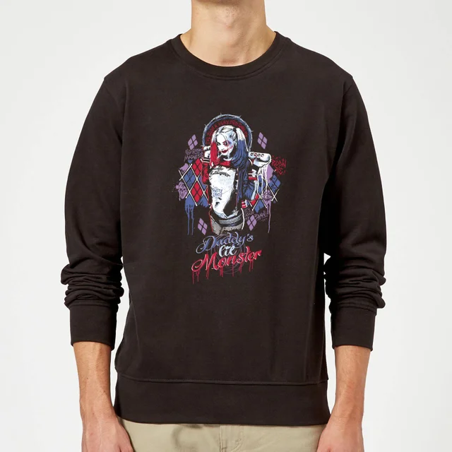 DC Comics Suicide Squad Daddys Lil Monster Sweatshirt - Black