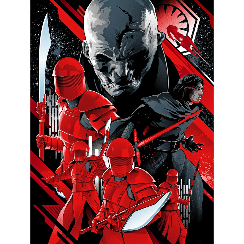 Star Wars: The Last Jedi "The New Order" Silkscreen Print By Alexander Laccarino - Zavvi UK Exclusive Image 1
