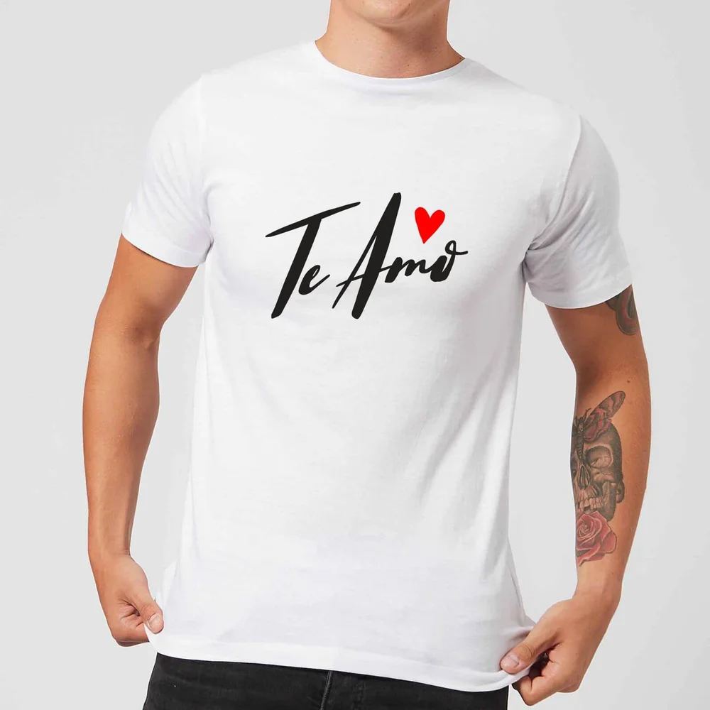 Te Amo Script T-Shirt - White - S - White Image 1