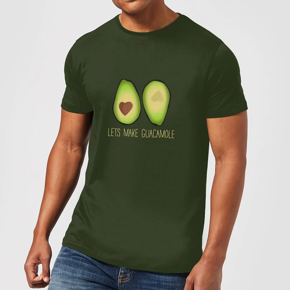 Lets Make Guacamole T-Shirt - Forest Green - S - Forest Green Image 1