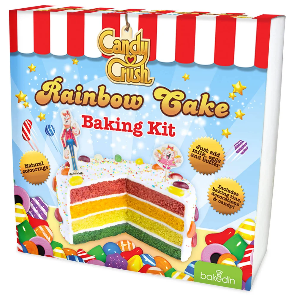 bakedin Candy Crush Rainbow Cake Image 1