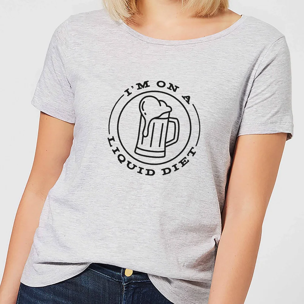 Liquid Diet Beer Women's T-Shirt - Grey - S - Grey Image 1