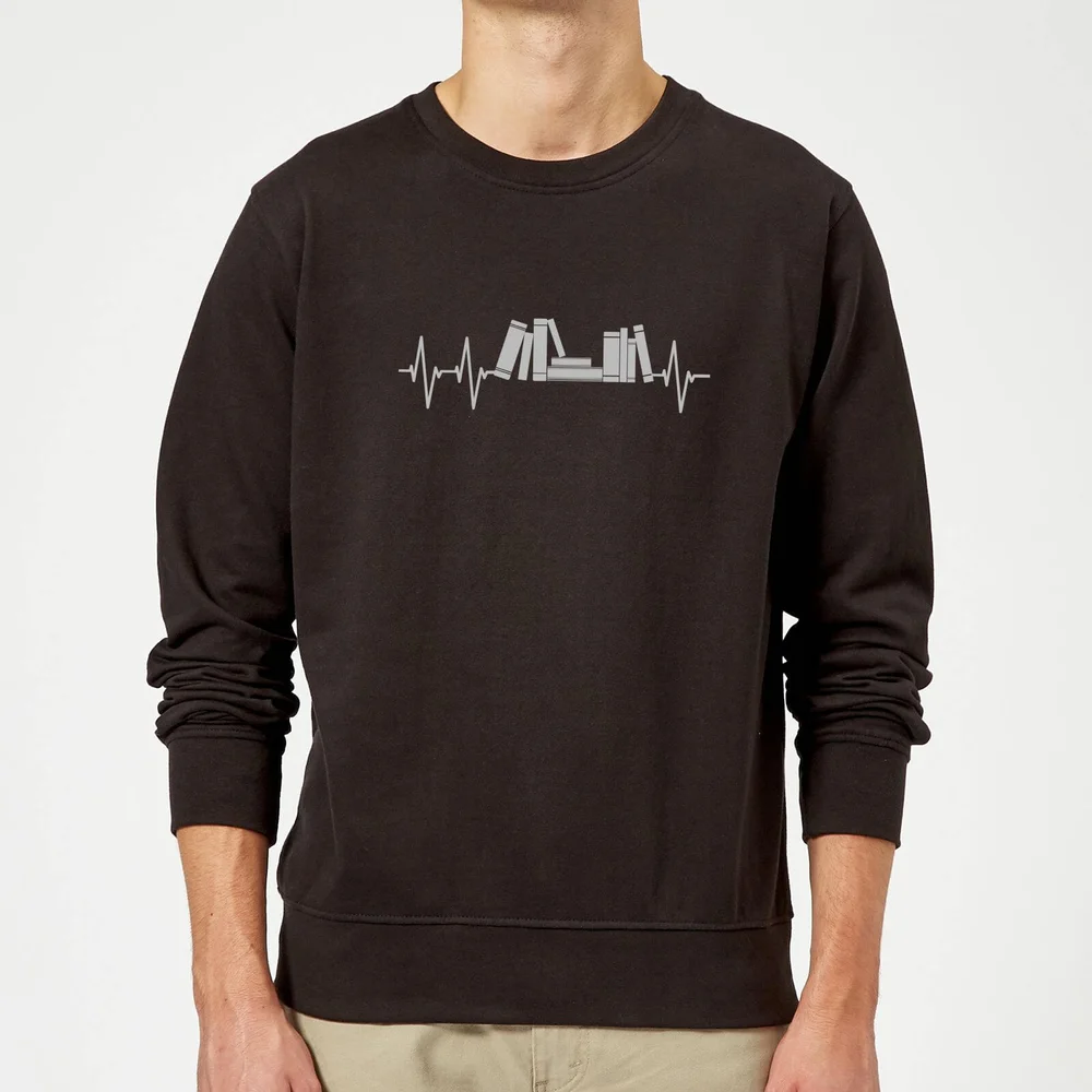 Heartbeat Books Sweatshirt - Black - S - Black Image 1