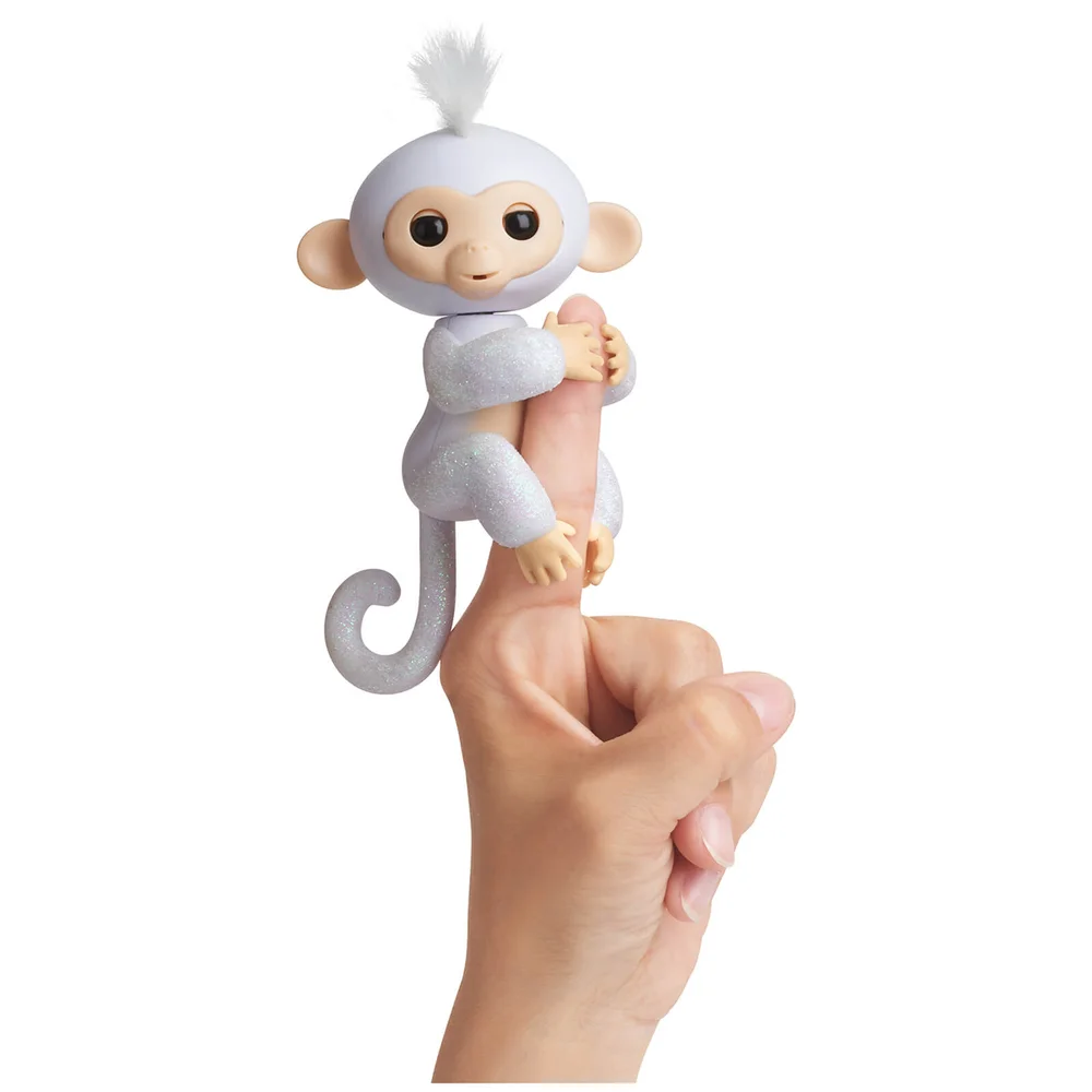 Fingerlings Baby Monkey - Glitter - Sugar (White) Image 1