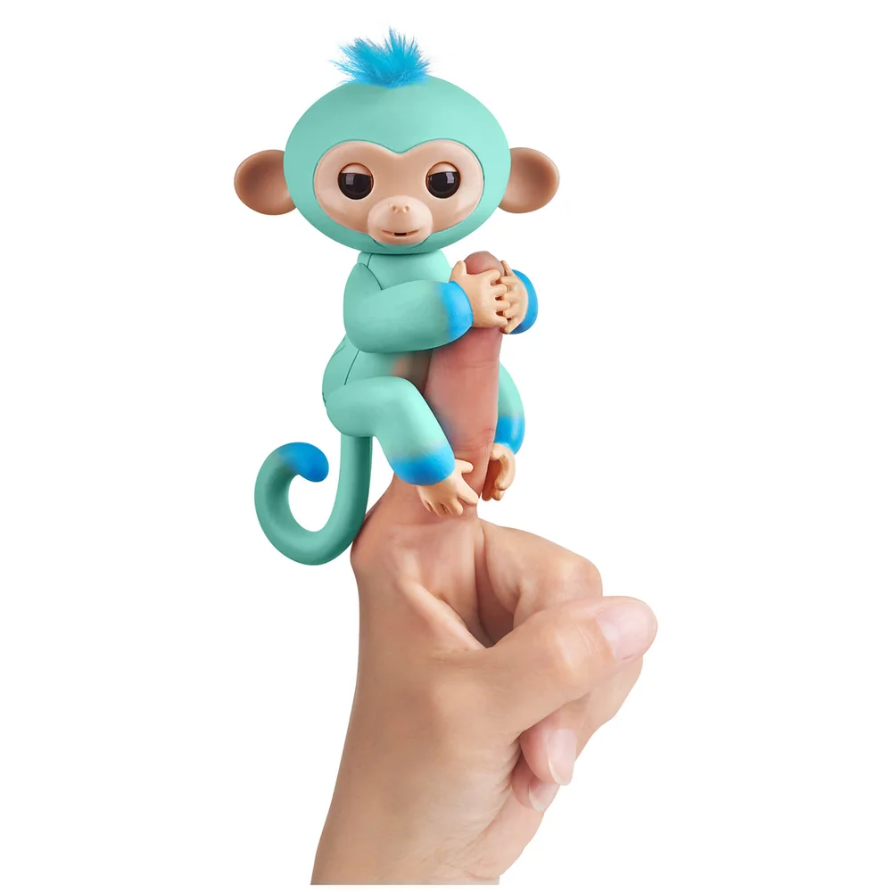 Fingerlings Baby Monkey - Two Tone - Eddie (Light Blue and Blue) Image 1