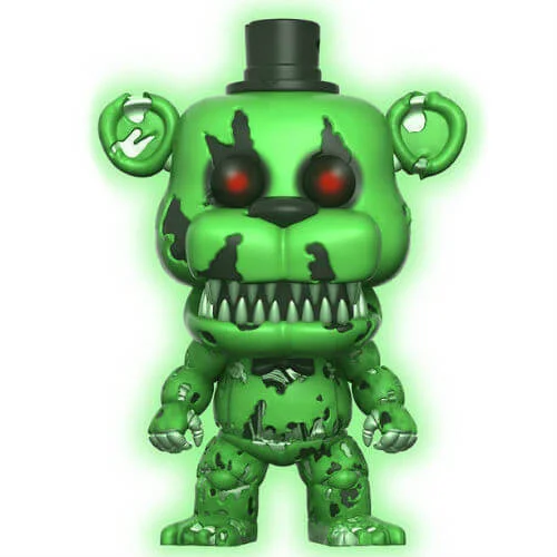 Five Nights at Freddy's Nightmare Freddy Green GITD EXC Pop! Vinyl Figure Image 1