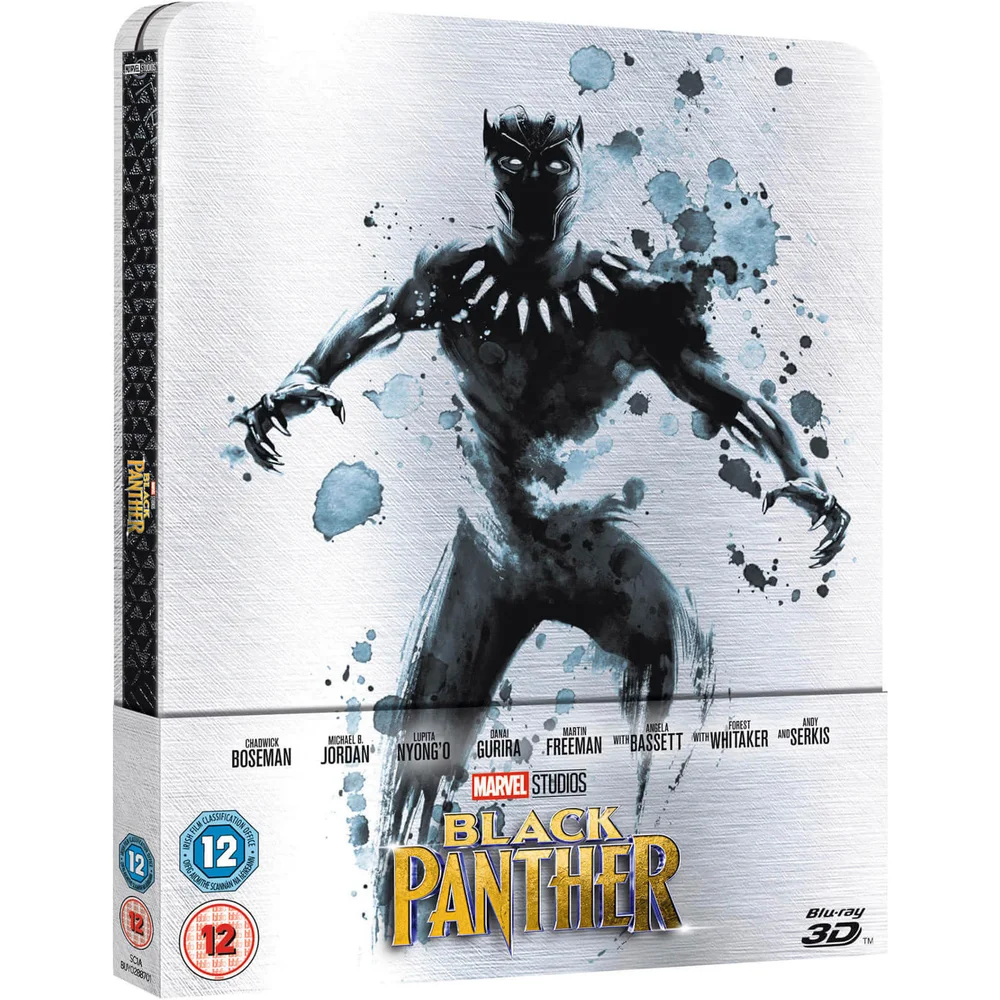 Black Panther 3D Zavvi Exclusive Limited Edition Steelbook (Includes 2D Version) Image 1