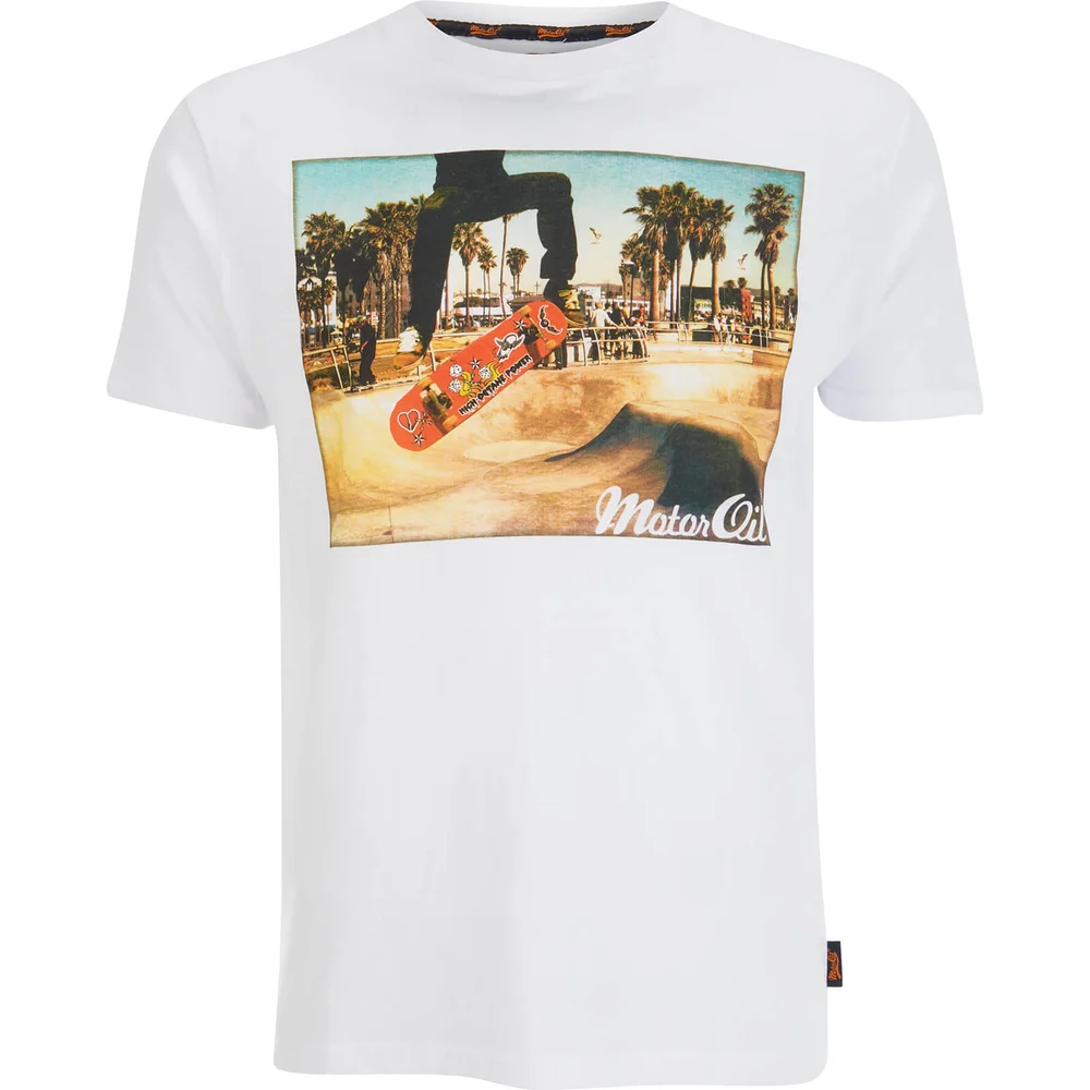 Brave Soul Men's Halfpipe T-Shirt - White - S - White Image 1
